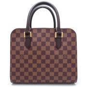 Louis Vuitton Vintage Pre-owned Canvas handvskor Brown, Dam