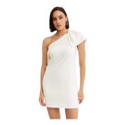 Roland Mouret Vit Asymmetrisk Miniklänning White, Dam