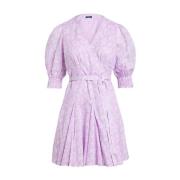 Ralph Lauren Lila blommig klänning Purple, Dam