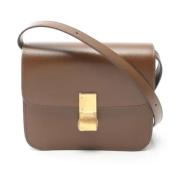 Celine Vintage Pre-owned Laeder axelremsvskor Brown, Dam