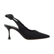 Manolo Blahnik Svarta Pelagalo pumps med dekorativ rynkning Black, Dam