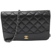 Chanel Vintage Pre-owned Laeder chanel-vskor Black, Dam