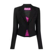 Gauge81 Svart Knäppt Blazer Holon Stil Black, Dam