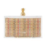 Aquazzura Regnbåge Mustique Clutch Beige, Dam