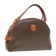 Celine Vintage Pre-owned Canvas handvskor Brown, Dam