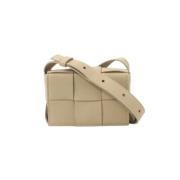 Bottega Veneta Vintage Pre-owned Laeder axelremsvskor Beige, Dam