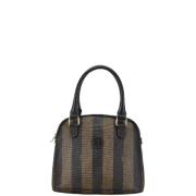 Fendi Vintage Pre-owned Canvas handvskor Black, Dam