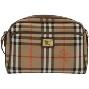 Burberry Vintage Pre-owned Canvas crossbodyvskor Beige, Dam