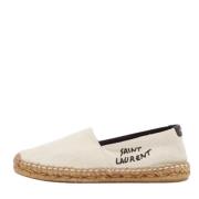 Yves Saint Laurent Vintage Pre-owned Canvas lgskor White, Dam