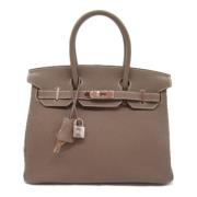 Hermès Vintage Pre-owned Laeder handvskor Gray, Dam