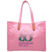 Coach Pre-owned Pre-owned Canvas axelremsvskor Pink, Dam