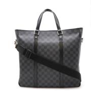 Louis Vuitton Vintage Pre-owned Canvas axelremsvskor Black, Herr