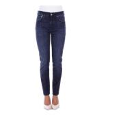 Dondup Denim Skinny Stretch Jeans med Logo Blue, Dam