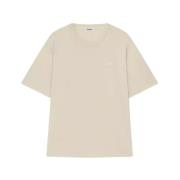 Nanushka Beige Bomull T-shirt Reece Beige, Dam