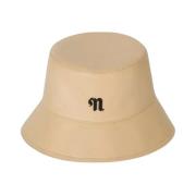 Nanushka Beige Läder Bucket Hat Caran Beige, Dam