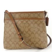 Coach Pre-owned Pre-owned Plast axelremsvskor Brown, Dam