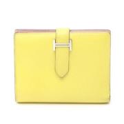 Hermès Vintage Pre-owned Laeder plnbcker Yellow, Dam