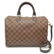 Louis Vuitton Vintage Pre-owned Canvas handvskor Brown, Dam