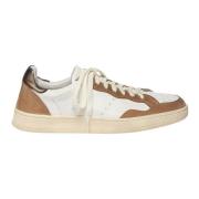 Elia Maurizi Handgjord Vit Tobak Mocka Sneaker Brown, Herr