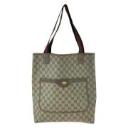 Gucci Vintage Pre-owned Canvas totevskor Beige, Dam