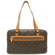 Louis Vuitton Vintage Pre-owned Canvas axelremsvskor Brown, Dam