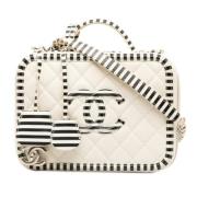 Chanel Vintage Pre-owned Canvas chanel-vskor White, Dam