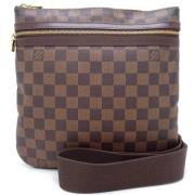 Louis Vuitton Vintage Pre-owned Canvas axelremsvskor Brown, Dam