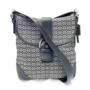 Coach Pre-owned Pre-owned Canvas axelremsvskor Black, Dam