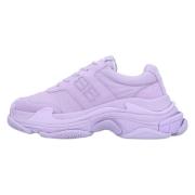 Balenciaga Laeder sneakers Purple, Dam