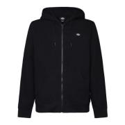 Dickies Svart Bomull Dragkedja Sweatshirt med Fickor Black, Herr