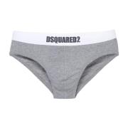 Dsquared2 Bomull Logo Briefs Gray, Herr