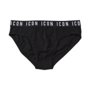 Dsquared2 Svarta Icon Logo Briefs Black, Herr