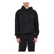 Hugo Boss Bomullshoodie med broderat logotyp Black, Herr