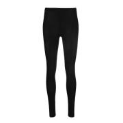 Isabel Marant Svarta Högmidjade Elastiska Leggings Black, Dam