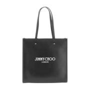 Jimmy Choo Svart Medium Logoväska Black, Dam