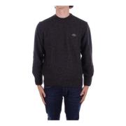 Lacoste Logo Front Sweaters Gray, Herr