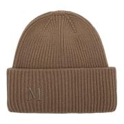 Max Mara Stilig Beanie Mössa Brown, Dam