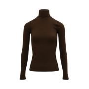 Ralph Lauren Mörkbrun Turtlenecktröja Brown, Dam