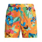 Ralph Lauren Orange blommiga badshorts Multicolor, Herr