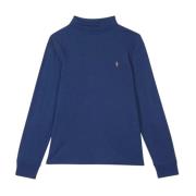 Ralph Lauren Bomullspolo med logotyp Blue, Herr