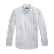 Ralph Lauren Oxford Randig Slim Fit Skjorta White, Herr