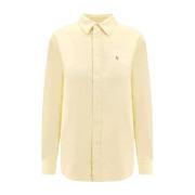 Ralph Lauren Gul Oxford-skjorta med logotyp Yellow, Dam