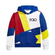 Ralph Lauren Color Block Sweatshirt med logga Multicolor, Herr