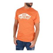 Vans Bomull Logo TShirt - Orange Tryck Orange, Herr