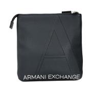 Armani Exchange Blå Axelväska Klassisk Design Blue, Herr