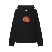 Obey Huvtröja i fleece Black, Herr