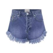 One Teaspoon Slitna denimshorts Blue, Dam