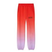 Versace Jeans Couture Tie-Dye Sweatpants med Logo Print Red, Dam