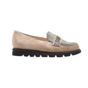 Hassia Taupe Pixel Loafers för kvinnor Beige, Dam