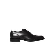 Tod's Svarta läder Oxford skor Black, Herr